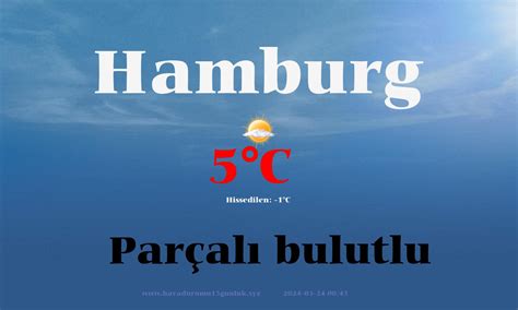 Hamburg hava durumu 15 günlük